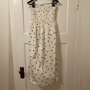 H&M polka dot smocked dress